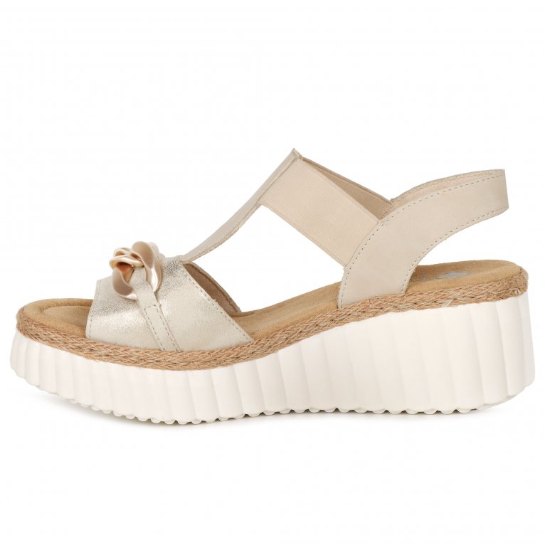 Charles Clinkard Rieker Dominica Womens Wedge Heel Sandals
