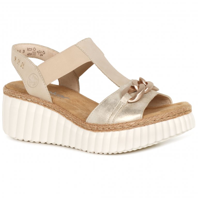 charles clinkard Rieker Dominica Womens Wedge Heel Sandals