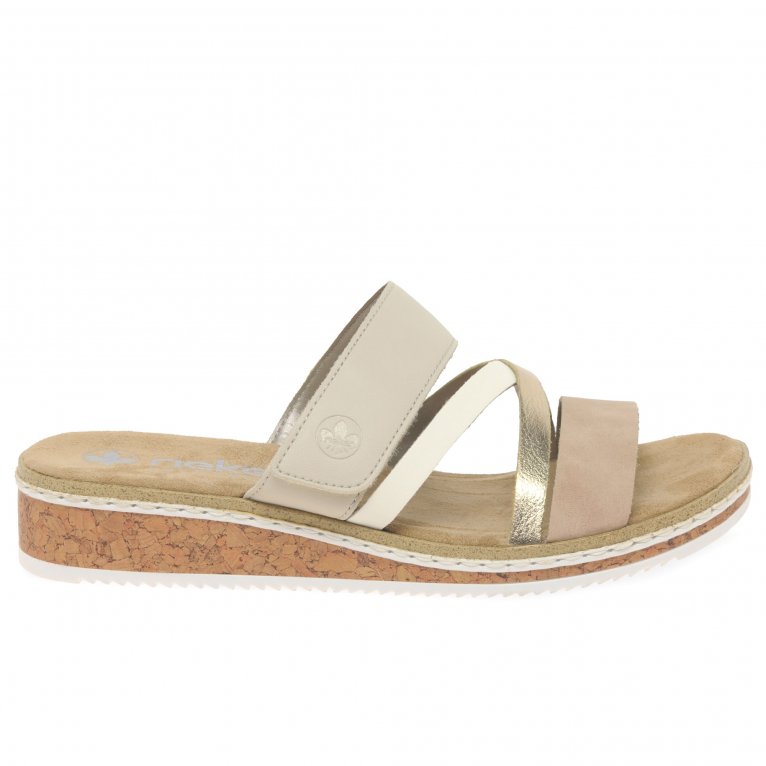 Charles Clinkard Rieker Faye Womens Low Wedge Sandals