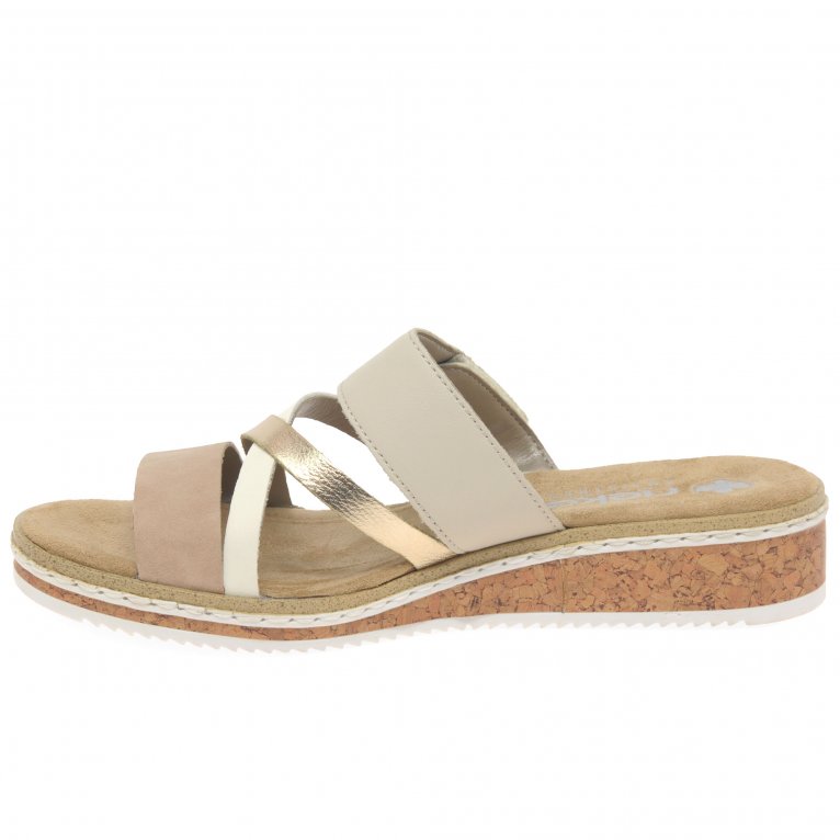 Charles Clinkard Rieker Faye Womens Low Wedge Sandals
