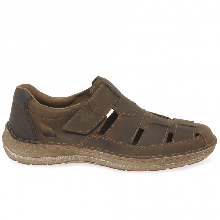 Charles Clinkard Rieker Flight Mens Riptape Sandals