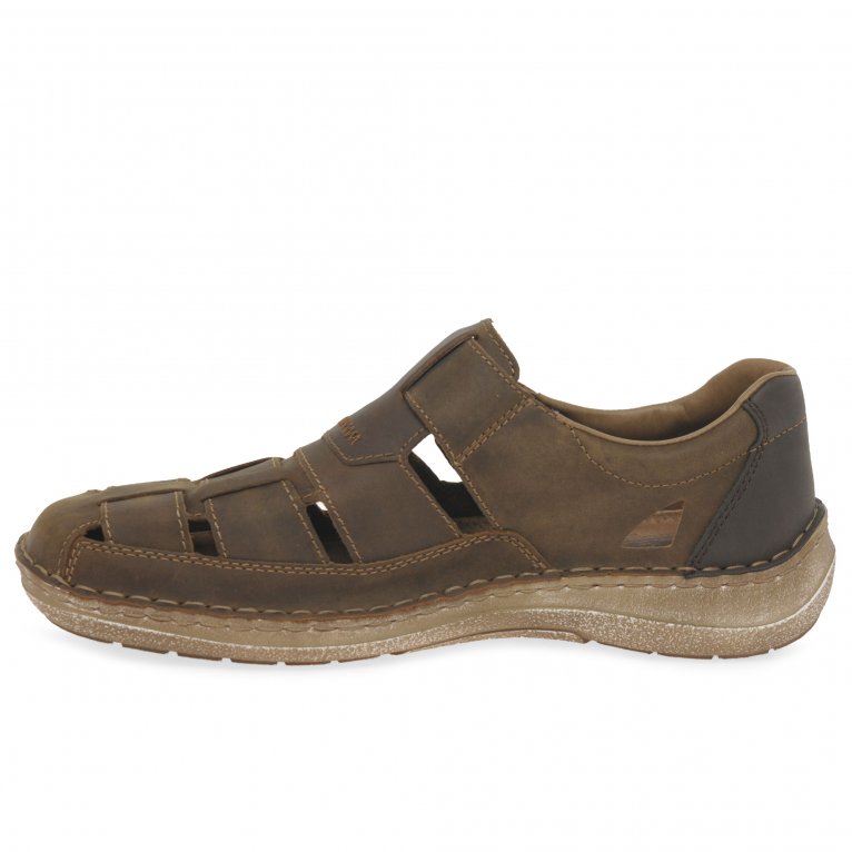 Charles Clinkard Rieker Flight Mens Riptape Sandals