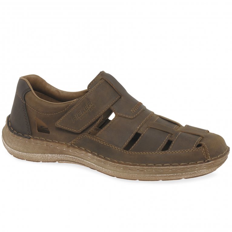 charles clinkard Rieker Flight Mens Riptape Sandals