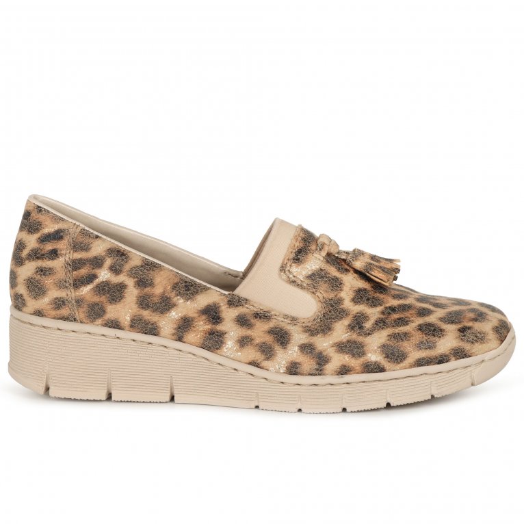 Charles Clinkard Rieker Gleam Womens Tassel Loafers