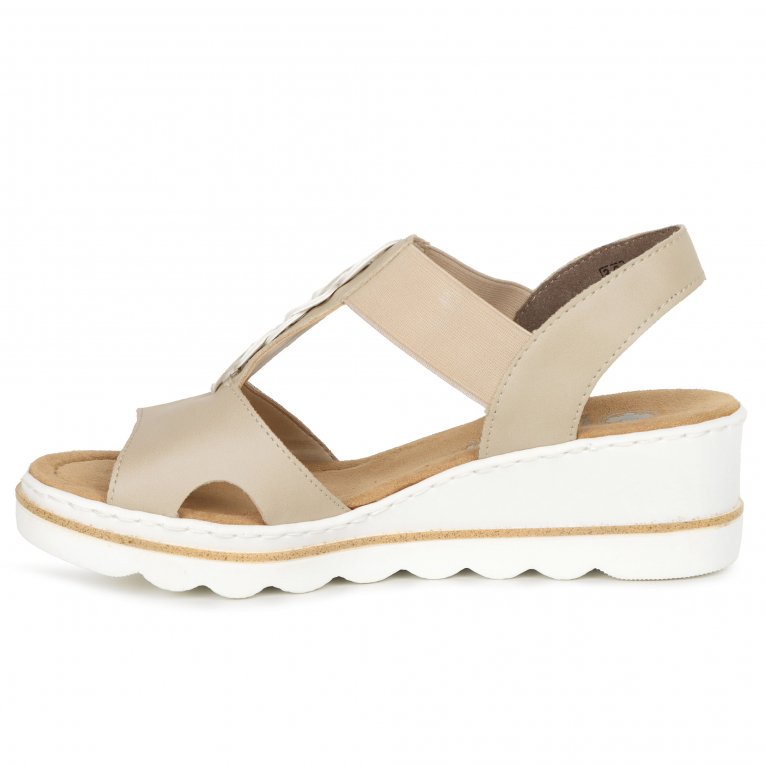 Charles Clinkard Rieker Medal Womens Wedge Heel Sandals