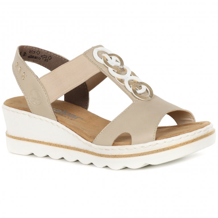 charles clinkard Rieker Medal Womens Wedge Heel Sandals