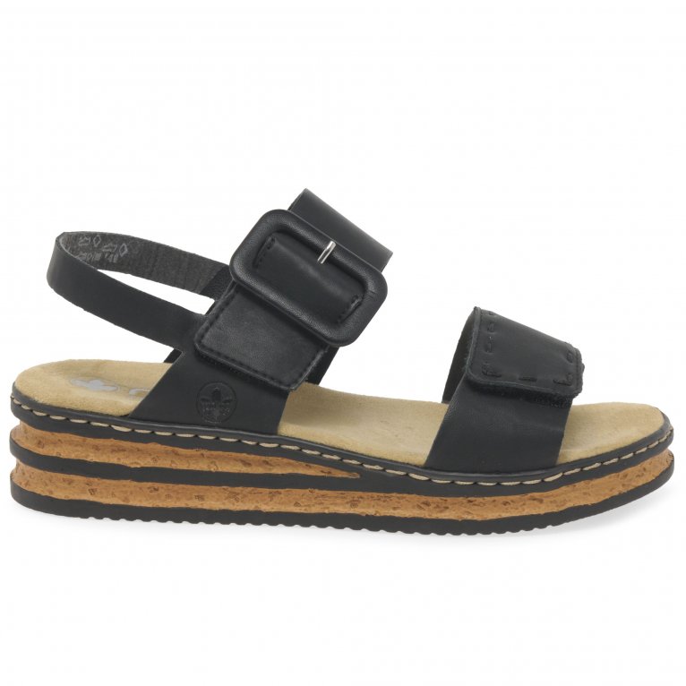 Charles Clinkard Rieker Page Womens Wedge Heel Sandals