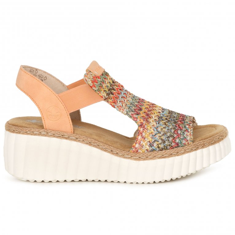 Charles Clinkard Rieker Puerto Rico Womens Wedge Sandals