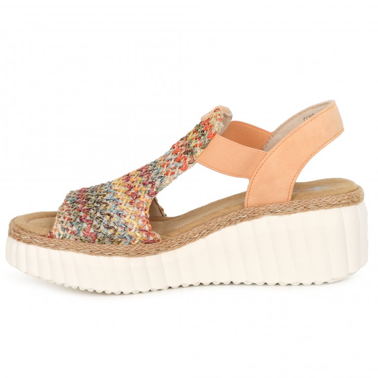 Charles Clinkard Rieker Puerto Rico Womens Wedge Sandals
