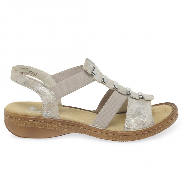 Charles Clinkard Rieker Trim Womens Sling Back Sandals