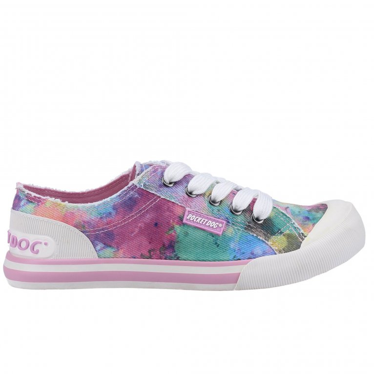 Charles Clinkard Rocket Dog Jazzin Candy Tie Dye Lace Up Sneaker