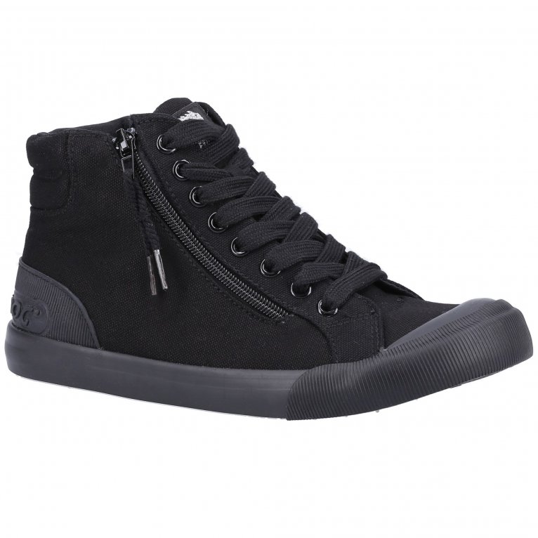 charles clinkard Rocket Dog Jazzin Hi 12A Womens Canvas Trainers