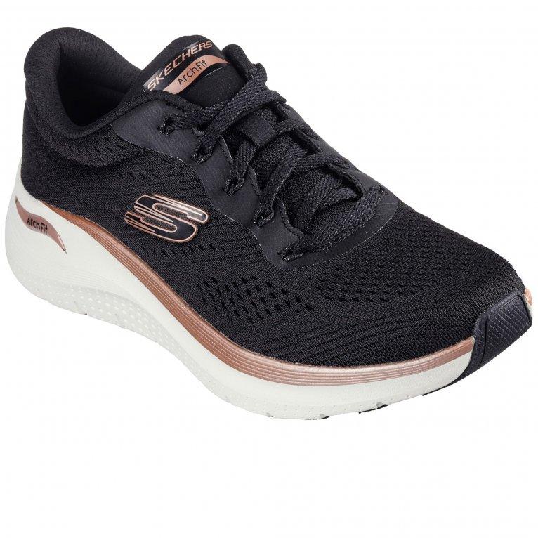 charles clinkard Skechers Arch Fit 2.0 Glow The Distance Womens Trainers