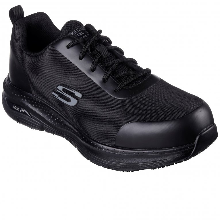 charles clinkard Skechers Arch Fit SR Ringstap Mens Safety Trainers