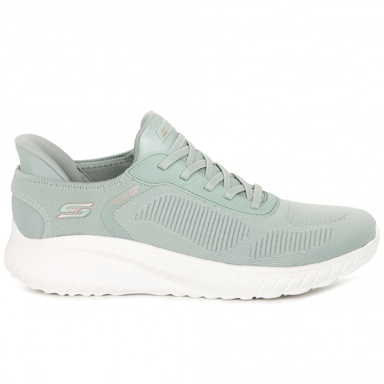 Charles Clinkard Skechers Bobs Squad Chaos Womens Slip In Trainers