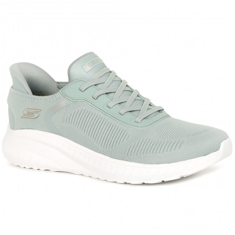 charles clinkard Skechers Bobs Squad Chaos Womens Slip In Trainers