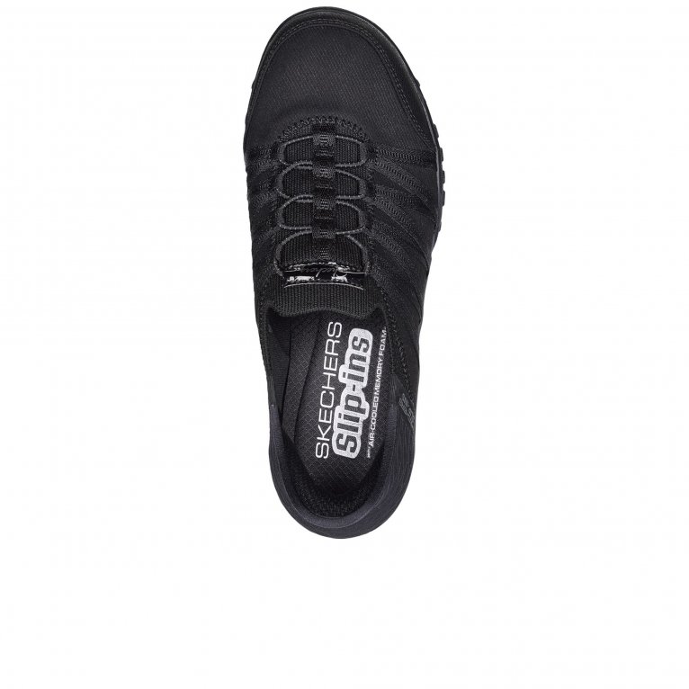 Charles Clinkard Skechers Breathe-Easy Roll-With-Me Wide Womens Trainers