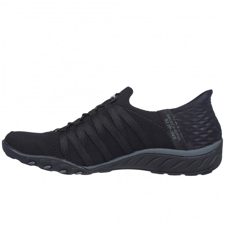 Charles Clinkard Skechers Breathe-Easy Roll-With-Me Wide Womens Trainers