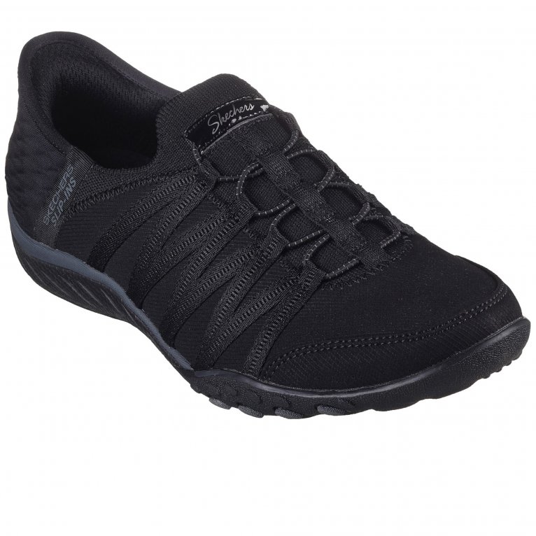 charles clinkard Skechers Breathe-Easy Roll-With-Me Wide Womens Trainers