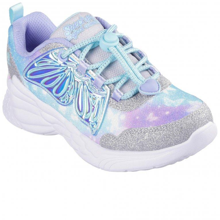 charles clinkard Skechers Dream Racer - Wing Brites Girls Trainers