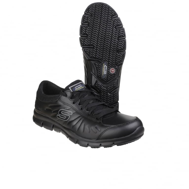 Charles Clinkard Skechers Eldred Slip Resistant Womens Work Shoes