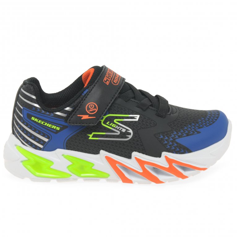 Charles Clinkard Skechers Flex Glow Bolt Boys Sports Trainers
