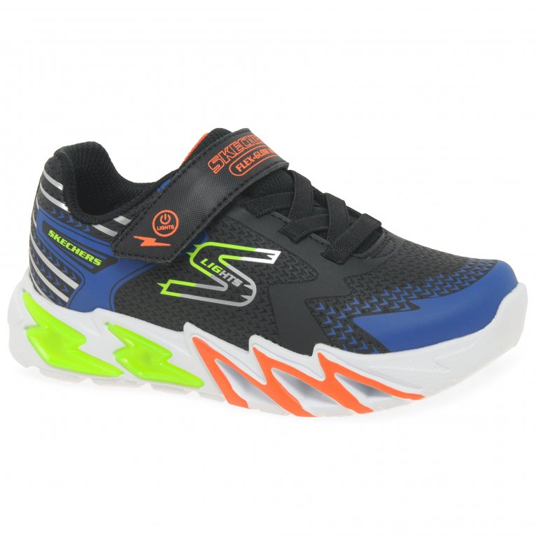 charles clinkard Skechers Flex Glow Bolt Boys Sports Trainers