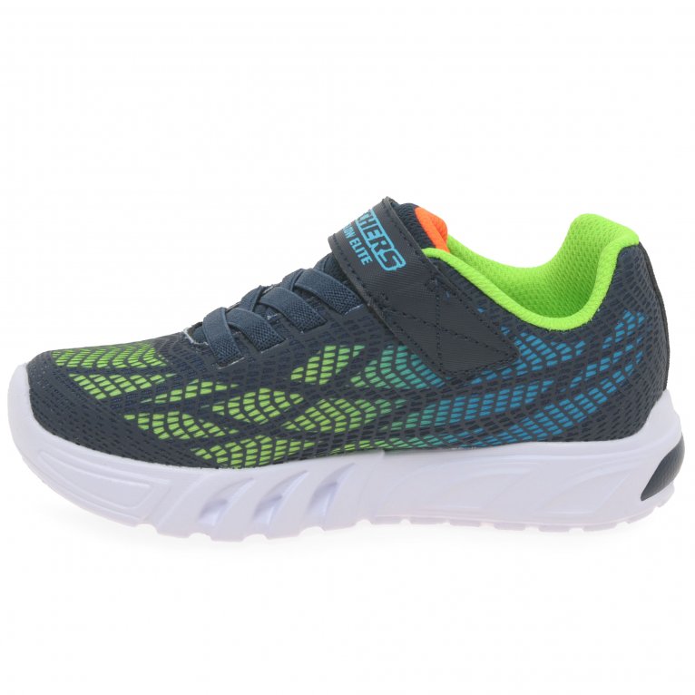 Charles Clinkard Skechers Flex Glow Vorlo Lights Boys Sports Trainers