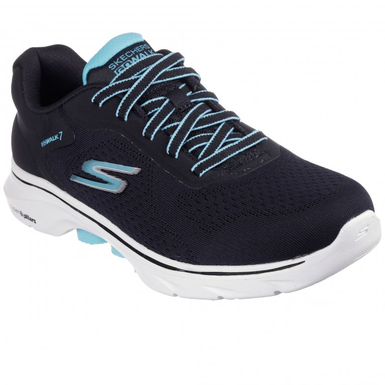 charles clinkard Skechers GO Walk 7 Cosmic Waves Womens Trainers