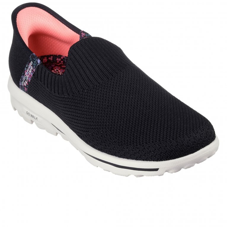 charles clinkard Skechers Go Walk Travel Tahiti Sunset Womens Trainers