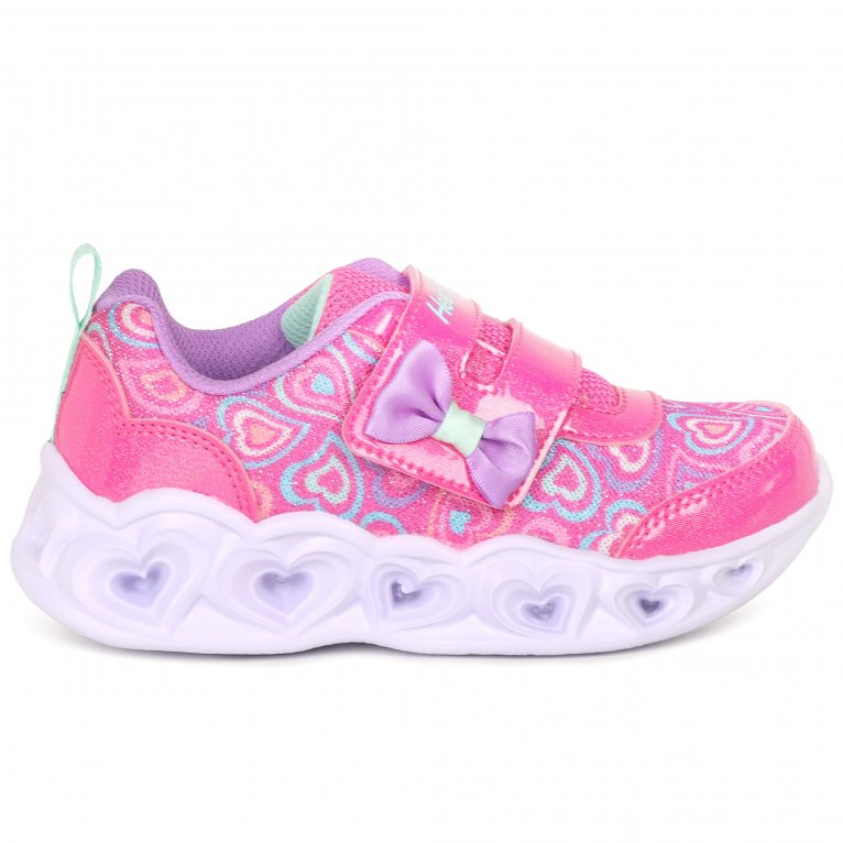 Charles Clinkard Skechers Heart Lights Boogie Girls Infant Trainers