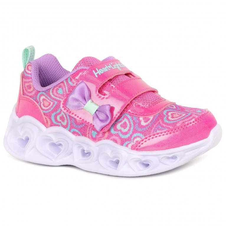 charles clinkard Skechers Heart Lights Boogie Girls Infant Trainers