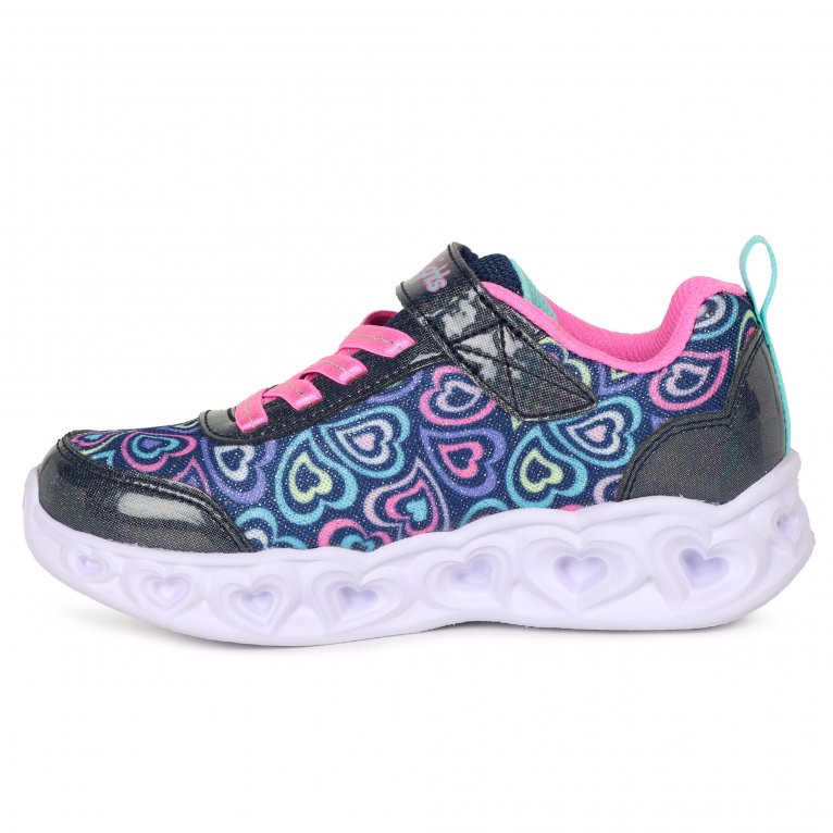 Charles Clinkard Skechers Heart Lights Boogie Girls Trainers