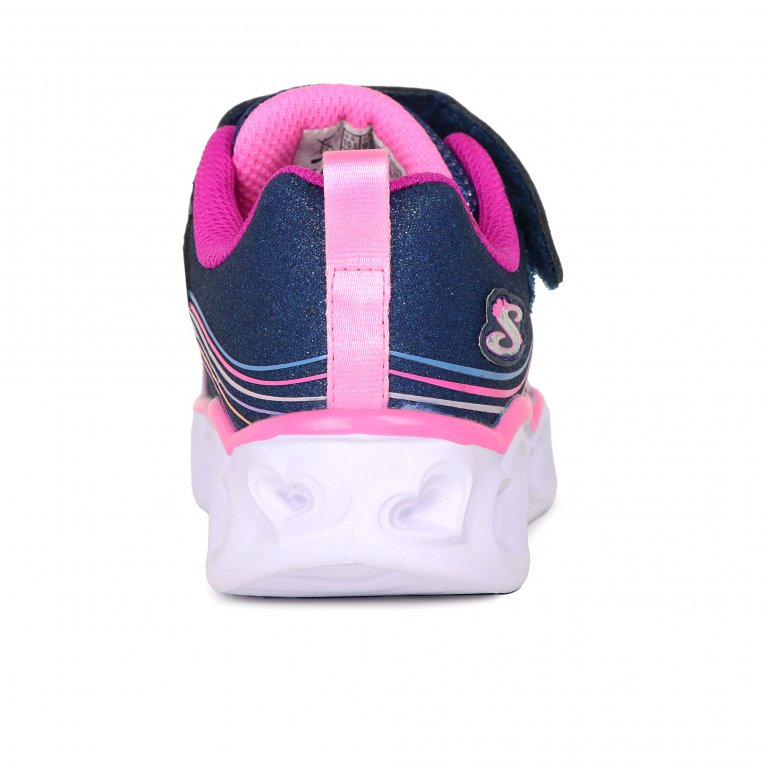 Charles Clinkard Skechers Heart Lights Retro Girls Trainers