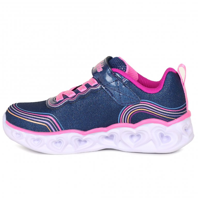 Charles Clinkard Skechers Heart Lights Retro Girls Trainers
