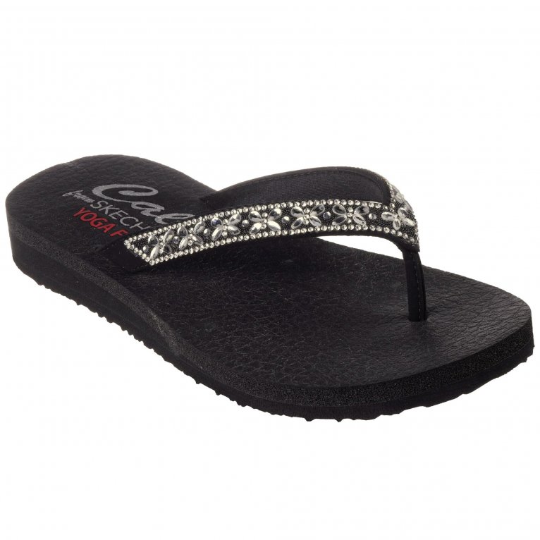 charles clinkard Skechers Meditation Butterfly Garden Womens Toe Post Sandals