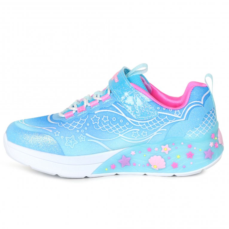 Charles Clinkard Skechers Mermaid Dream Lights Girls Sports Trainers
