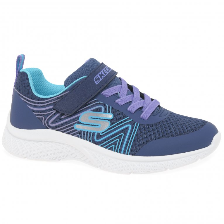 charles clinkard Skechers Microspec Sweet Swirl Girls Trainers