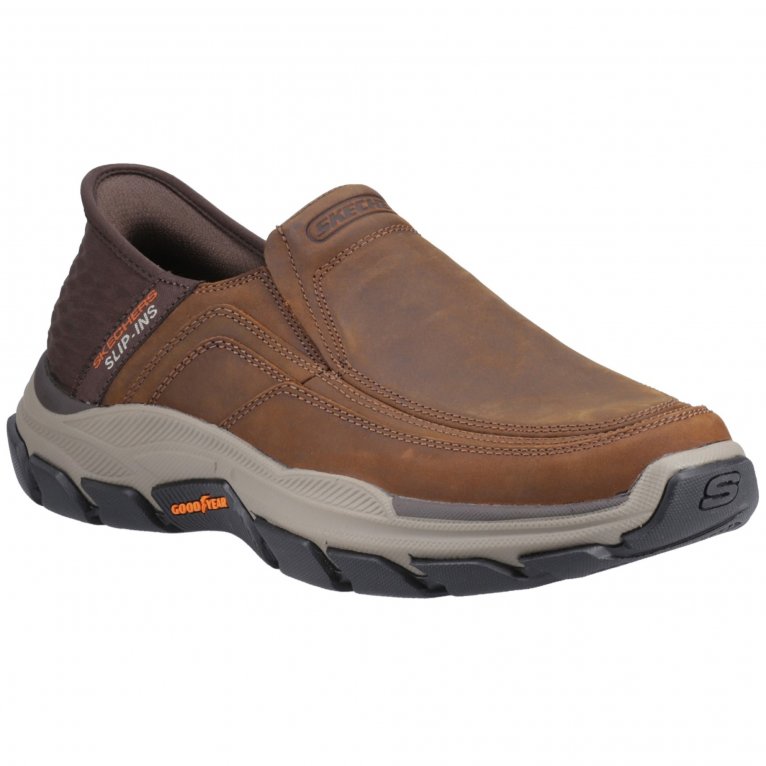 charles clinkard Skechers Respected Elgin Wide Mens Trainers