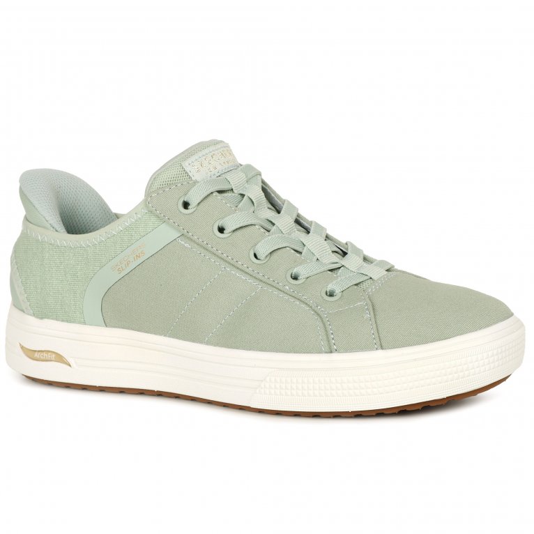 charles clinkard Skechers Slip In Arch Fit Arcade Womens Canvas Shoes