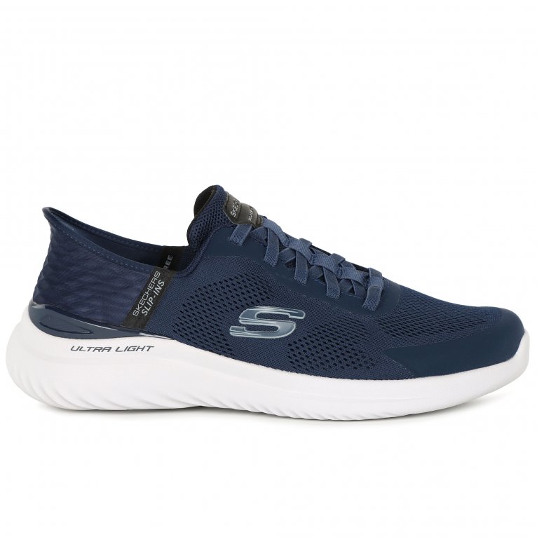 Charles Clinkard Skechers Slip In Bounder Mens Wide Fit Trainers