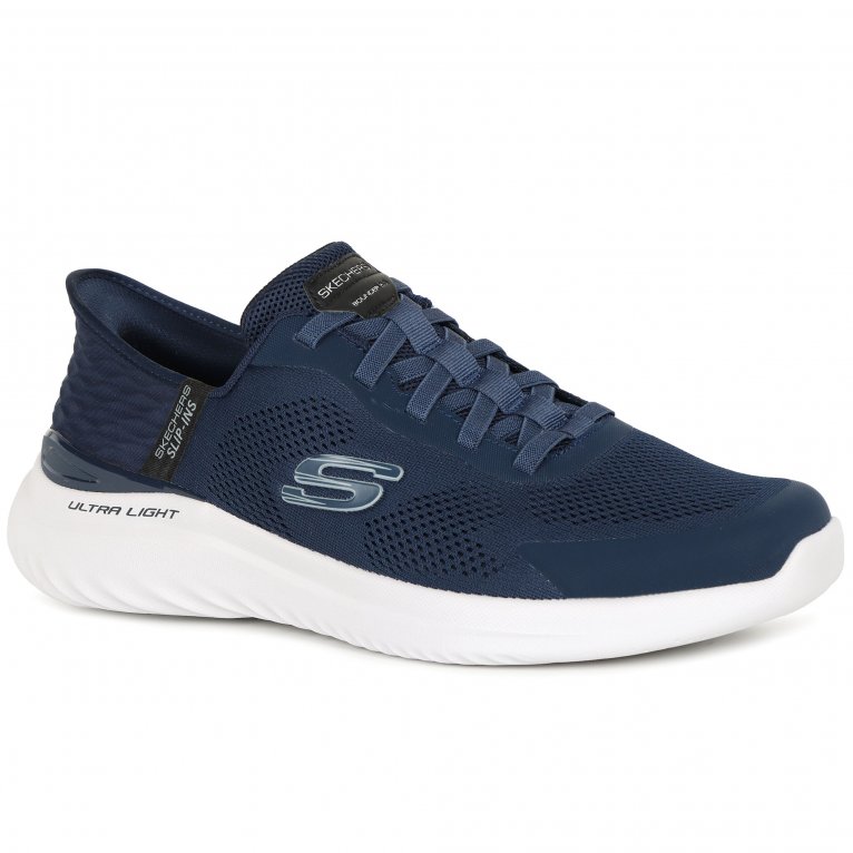 charles clinkard Skechers Slip In Bounder Mens Wide Fit Trainers