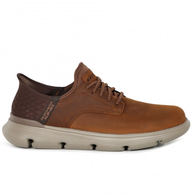 Charles Clinkard Skechers Slip In Garza Mens Wide Fit Trainers