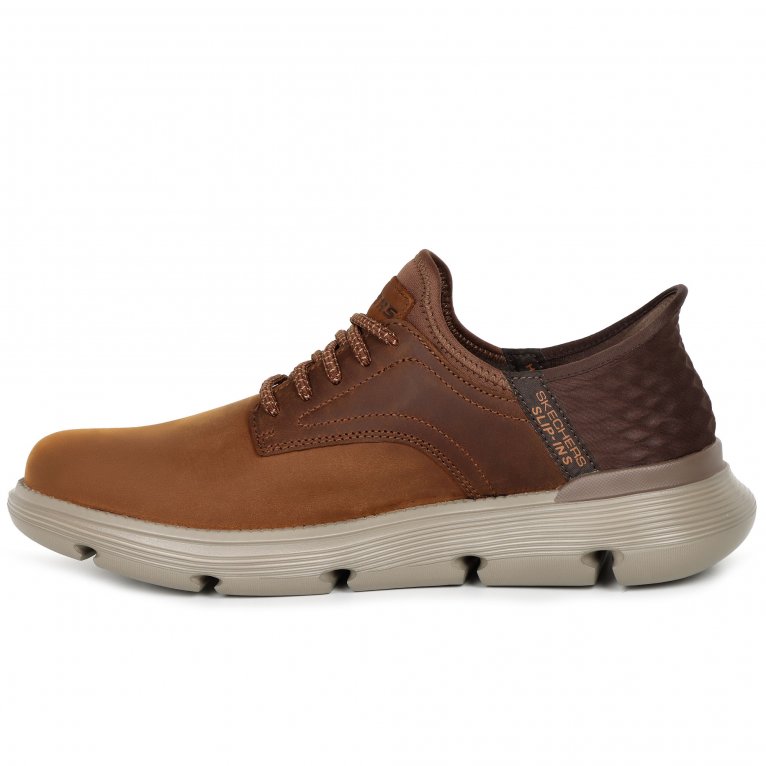 Charles Clinkard Skechers Slip In Garza Mens Wide Fit Trainers