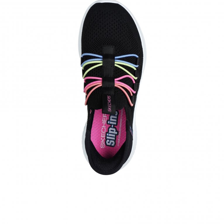 Charles Clinkard Skechers Ultra Flex 3.0 Bungee Fun Girls Trainers