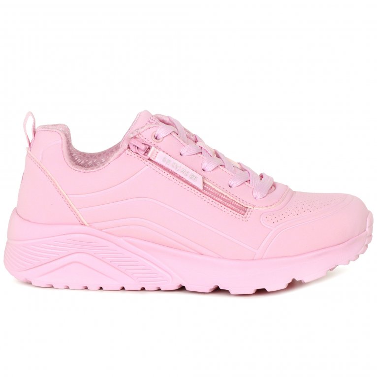 Charles Clinkard Skechers Uno Lite Easy Zip Girls Sports Trainers