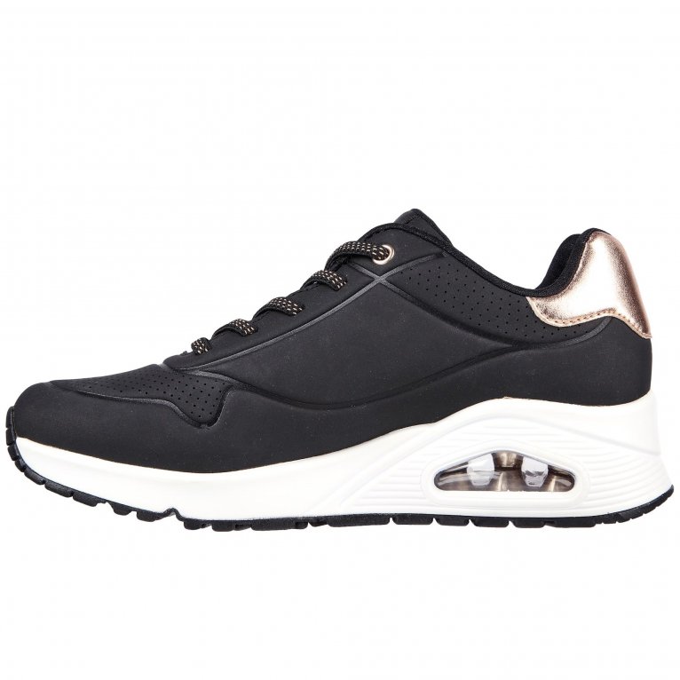 Charles Clinkard Skechers Uno Shimmer Away Womens Trainers