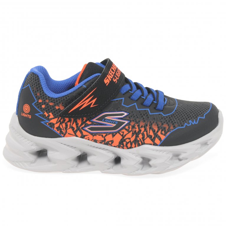 Charles Clinkard Skechers Vortex Zorento Lights Boys Trainers