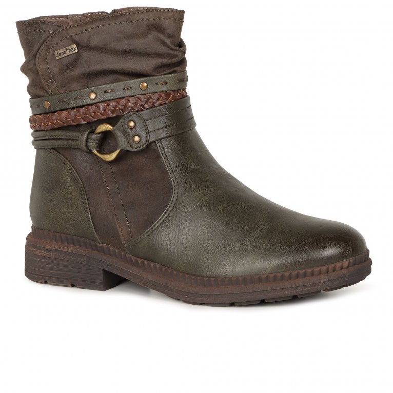 charles clinkard Soft Line (Jana) Oregano Womens Ankle Boots