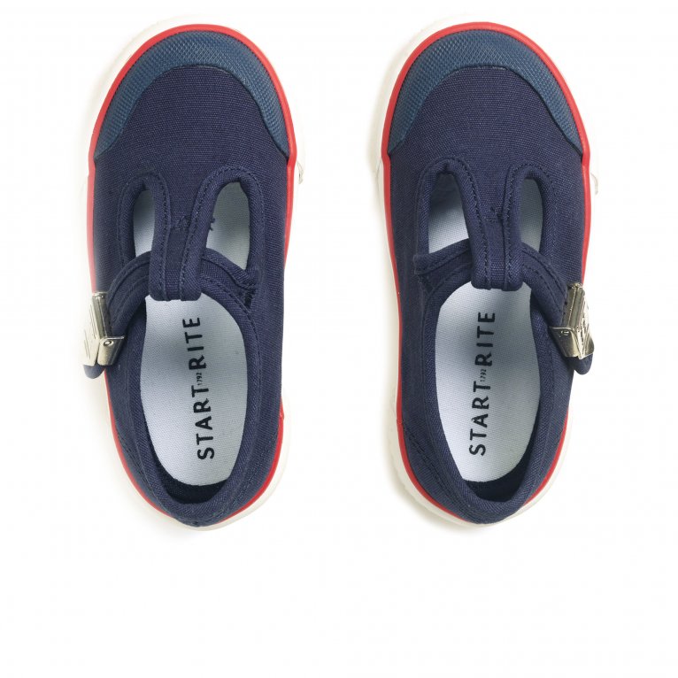 Charles Clinkard Start-Rite Anchor Kids Infant Canvas Shoes